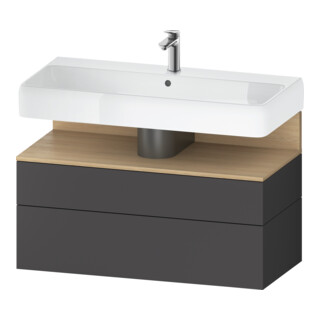 Duravit Waschtischunterschrank Qatego 99x47x59cm, E na/gra m, 1 Kast, 1 Ausz.