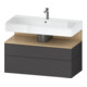 Duravit Waschtischunterschrank Qatego 99x47x59cm, E na/gra m, 1 Kast, 1 Ausz.-1