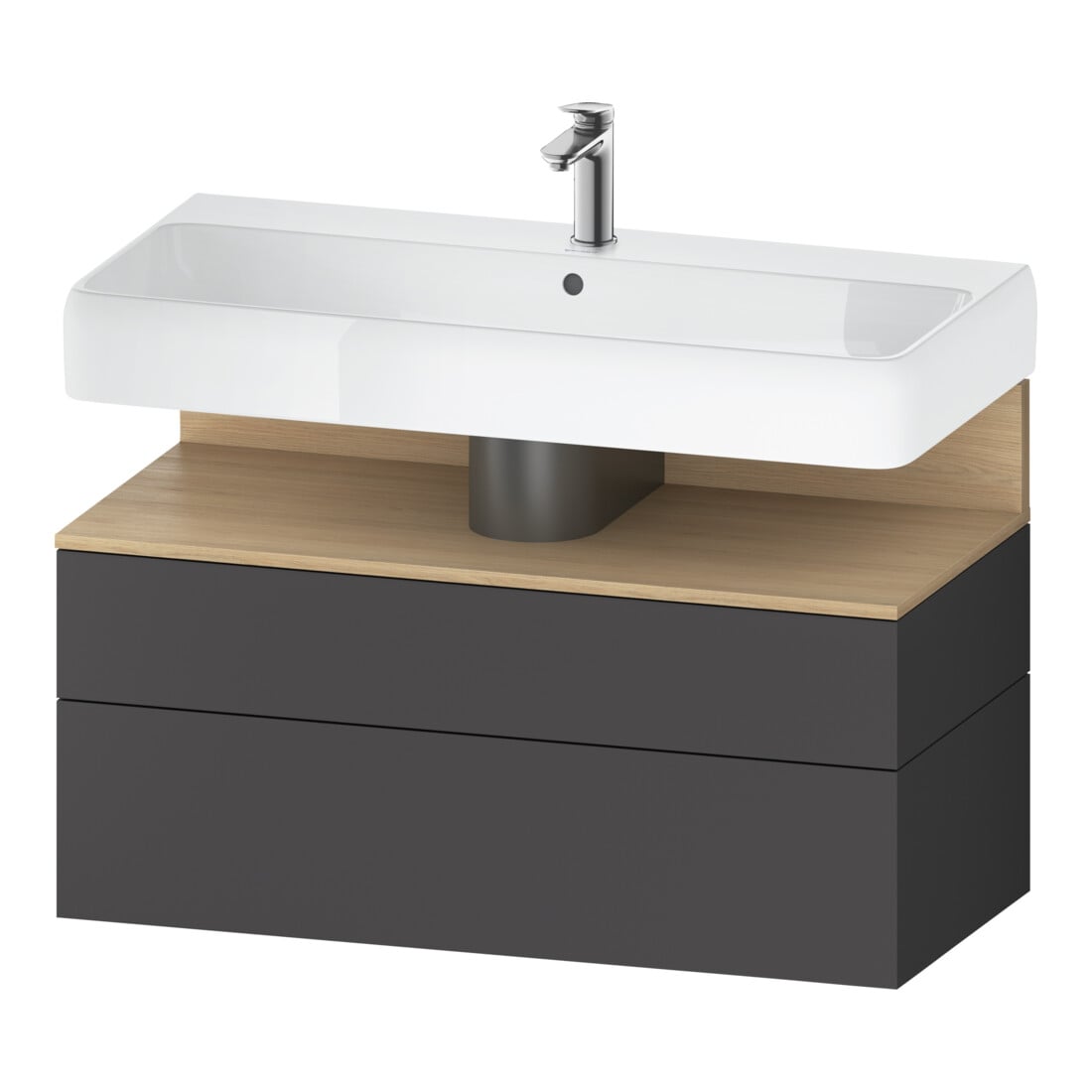 Duravit Waschtischunterschrank Qatego 99x47x59cm, E na/gra m, 1 Kast, 1 Ausz.