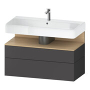 Duravit Waschtischunterschrank Qatego 99x47x59cm, E na/gra m, 1 Kast, m B