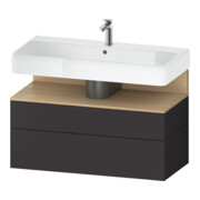 Duravit Waschtischunterschrank Qatego 99x47x59cm, E na/gra m, 1 Kast, m B
