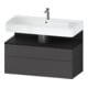 Duravit Waschtischunterschrank Qatego 99x47x59cm, E sw/gra m, 1 Kast, 1 Ausz.-1