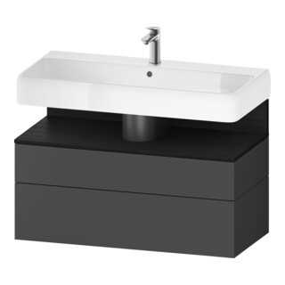 Duravit Waschtischunterschrank Qatego 99x47x59cm, E sw/gra m, 1 Kast, m B