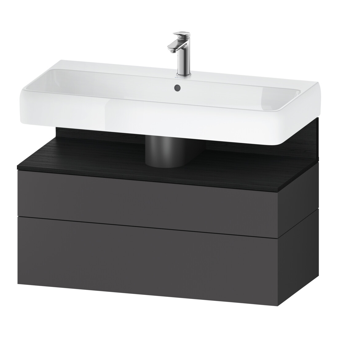 Duravit Waschtischunterschrank Qatego 99x47x59cm, E sw/gra m, 1 Kast, m B