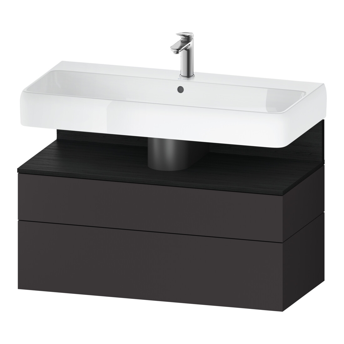 Duravit Waschtischunterschrank Qatego 99x47x59cm, E sw/gra m, 1 Kast, m B