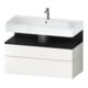 Duravit Waschtischunterschrank Qatego 99x47x59cm, E sw/we m, 1 Kast, 1 Ausz.-1