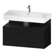 Duravit Waschtischunterschrank Qatego 99x47x59cm, Ei sw, 1 Schubkast., 1 Ausz.-1