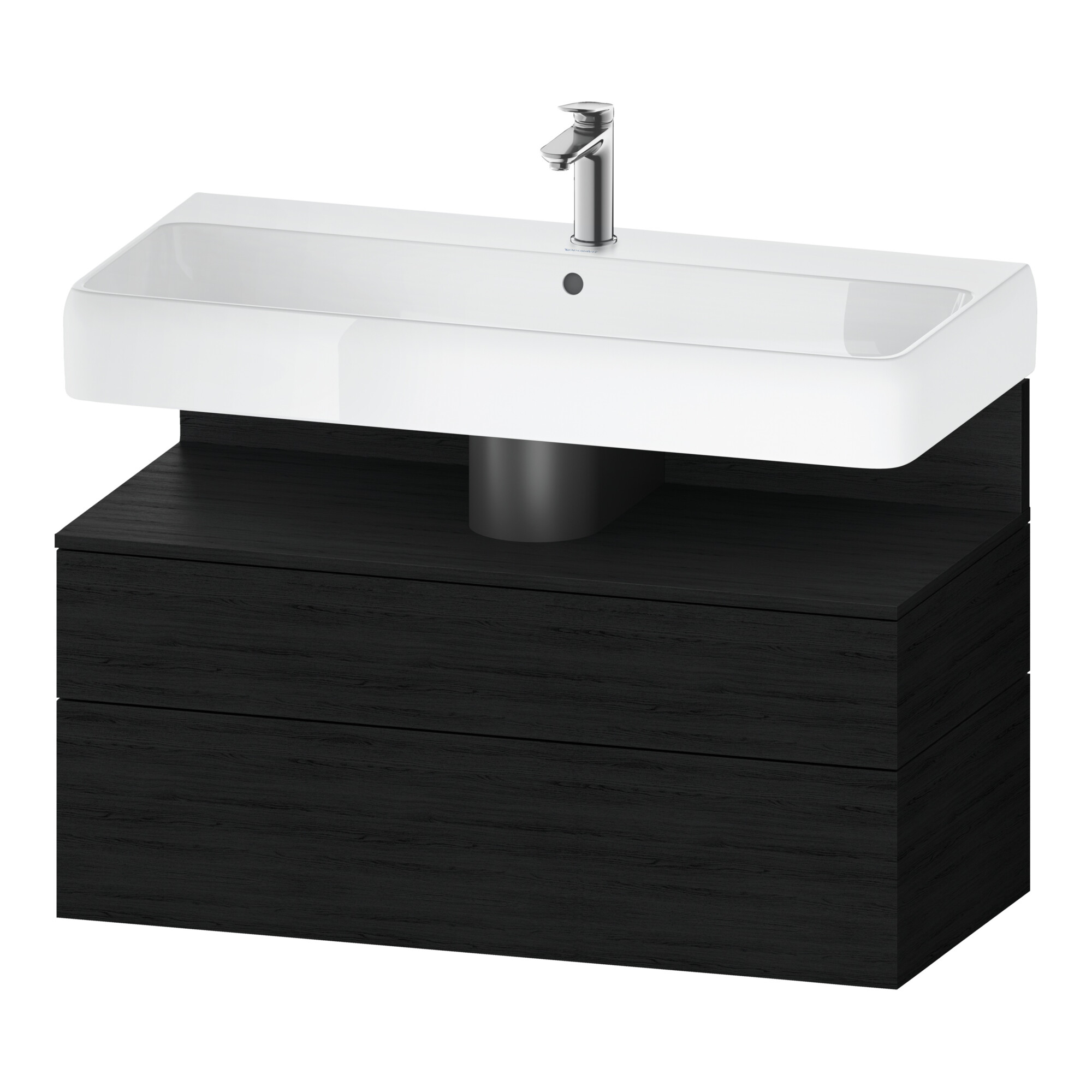 Duravit Waschtischunterschrank Qatego 99x47x59cm, Ei sw, 1 Schubkast., 1 Ausz.