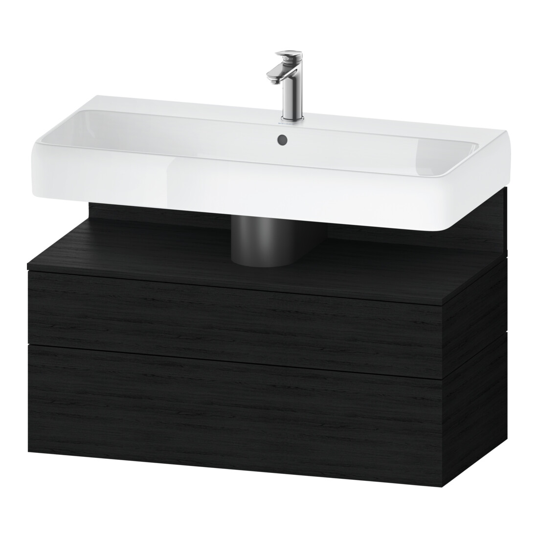 Duravit Waschtischunterschrank Qatego 99x47x59cm, Ei sw, 1 Schubkast., 1 Ausz.