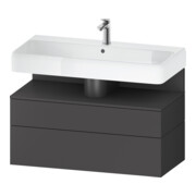 Duravit Waschtischunterschrank Qatego 99x47x59cm, gra m, 1 Kast, m Nischenb