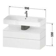 Duravit Waschtischunterschrank Qatego 99x47x59cm, gra m, 1 Kast, m Nischenb-3