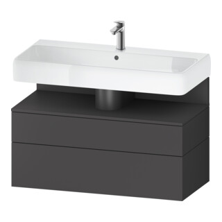 Duravit Waschtischunterschrank Qatego 99x47x59cm, gra m, 1 Schubkast., 1 Ausz.