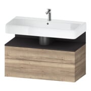 Duravit Waschtischunterschrank Qatego 99x47x59cm, gra m/E ma, 1 Kast, 1 Ausz.