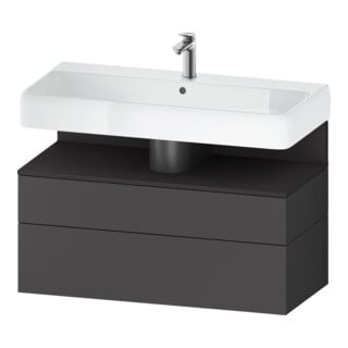 Duravit Waschtischunterschrank Qatego 99x47x59cm, gra m/Gr m, 1 Kast, 1 Ausz.