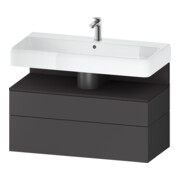 Duravit Waschtischunterschrank Qatego 99x47x59cm, gra m/Gr m, 1 Kast, 1 Ausz.-1
