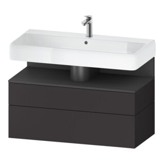 Duravit Waschtischunterschrank Qatego 99x47x59cm, gra m/Gr m, 1 Kast, 1 Ausz.