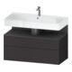 Duravit Waschtischunterschrank Qatego 99x47x59cm, gra m/Gr m, 1 Kast, 1 Ausz.