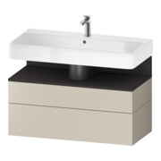 Duravit Waschtischunterschrank Qatego 99x47x59cm, gra m/ta m, 1 Kast, 1 Ausz.