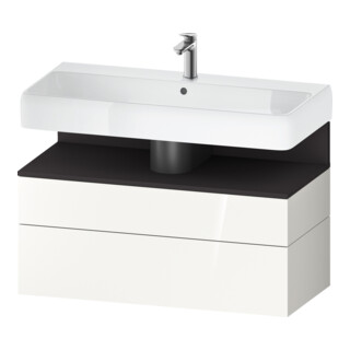 Duravit Waschtischunterschrank Qatego 99x47x59cm, gra m/we g, 1 Kast, 1 Ausz.