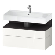 Duravit Waschtischunterschrank Qatego 99x47x59cm, gra m/we g, 1 Kast, 1 Ausz.