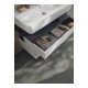 Duravit Waschtischunterschrank Qatego 99x47x59cm, gra m/we m, 1 Kast, 1 Ausz.-2