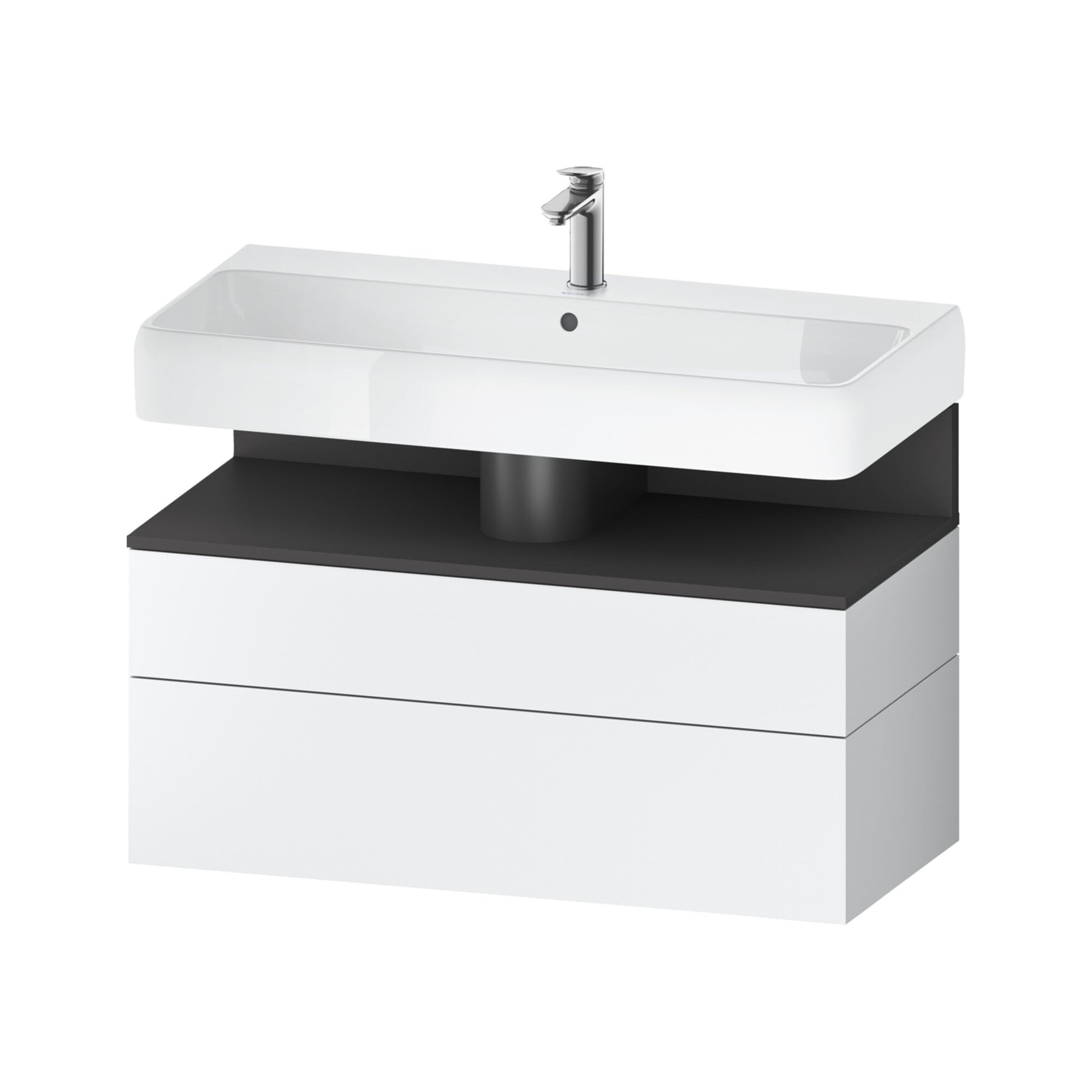Duravit Waschtischunterschrank Qatego 99x47x59cm, gra m/we m, 1 Kast, m B