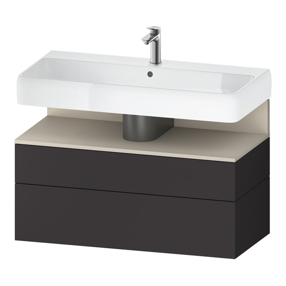 Duravit Waschtischunterschrank Qatego 99x47x59cm, T m/Gr m, 1 Kast, 1 Ausz.