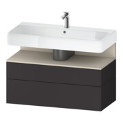 Duravit Waschtischunterschrank Qatego 99x47x59cm, T m/Gr m, 1 Kast, m Nischenb