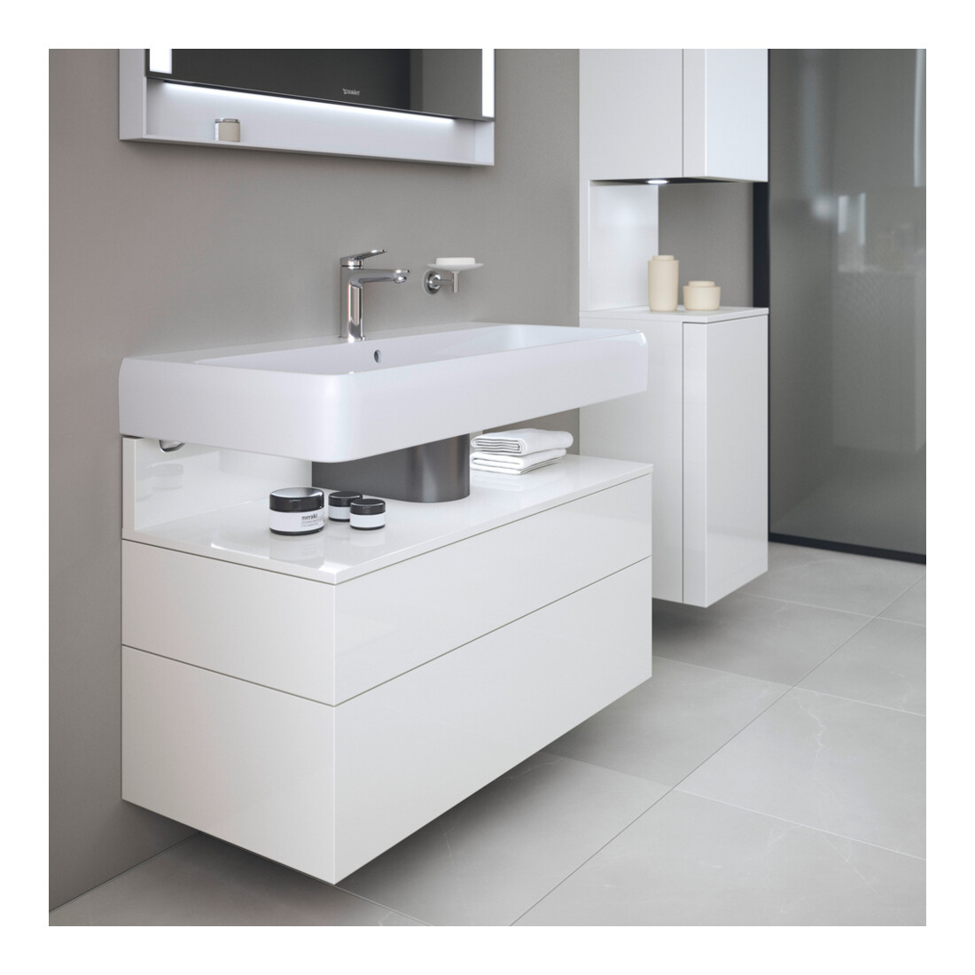 Duravit Waschtischunterschrank Qatego 99x47x59cm, w g, 1 Kast, m Nischenb
