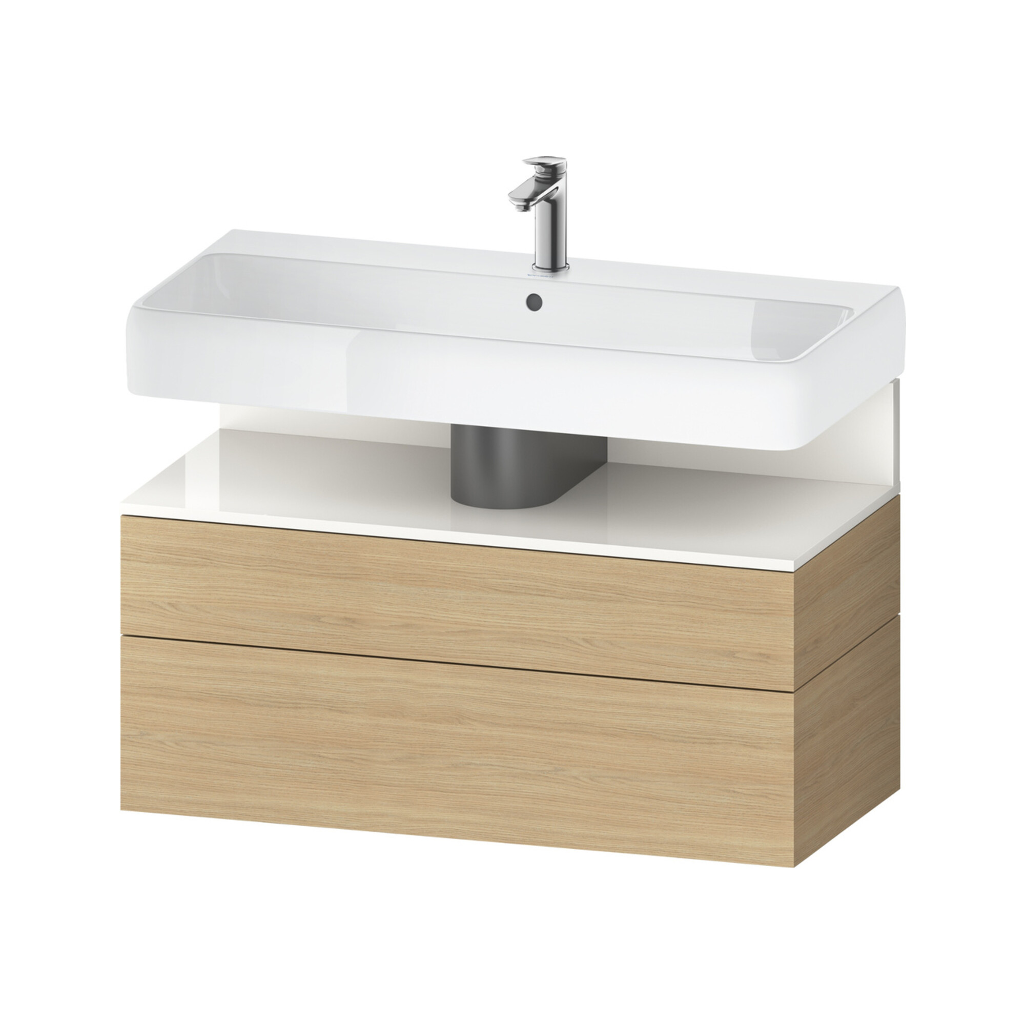 Duravit Waschtischunterschrank Qatego 99x47x59cm, w g/Ei N, 1 Kast, 1 Ausz.