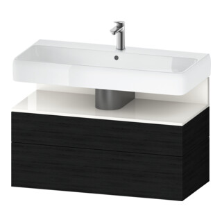 Duravit Waschtischunterschrank Qatego 99x47x59cm, w g/Ei s, 1 Kast, m Nischenb