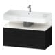 Duravit Waschtischunterschrank Qatego 99x47x59cm, w g/Ei s, 1 Kast, m Nischenb
