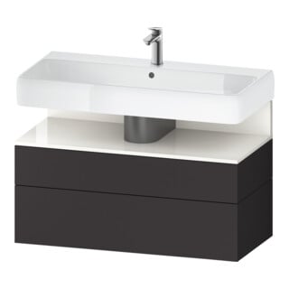 Duravit Waschtischunterschrank Qatego 99x47x59cm, w g/Gra m, 1 Kast, m B
