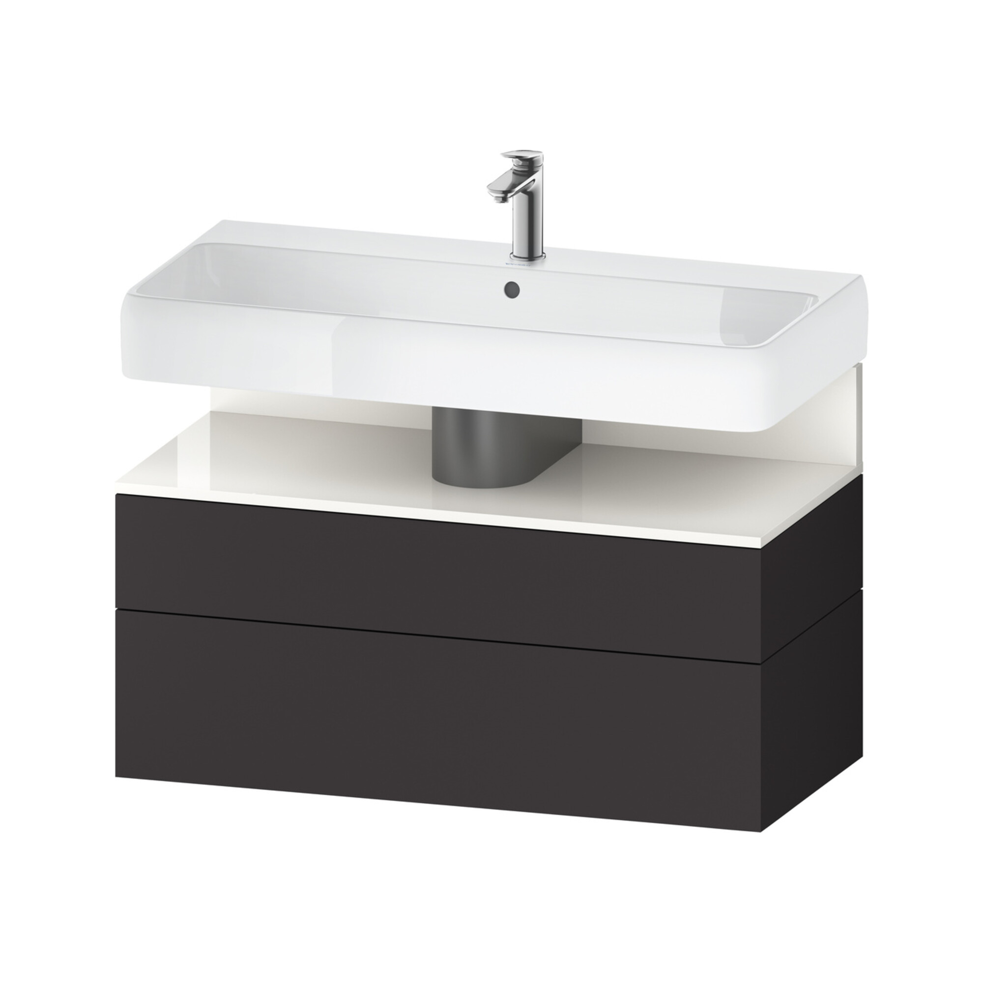 Duravit Waschtischunterschrank Qatego 99x47x59cm, w g/Gra m, 1 Kast, m B
