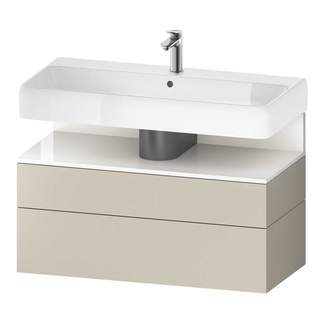 Duravit Waschtischunterschrank Qatego 99x47x59cm, w g/tau m, 1 Kast, 1 Ausz.