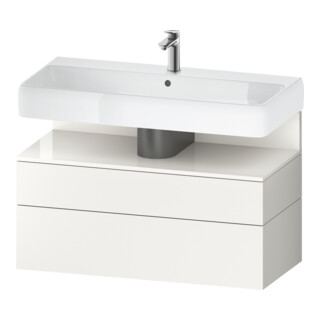 Duravit Waschtischunterschrank Qatego 99x47x59cm, w hgl/we m, 1 Kast, 1 Ausz.