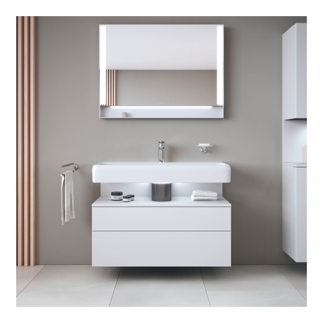 Duravit Waschtischunterschrank Qatego 99x47x59cm, w m, 1 Kast, m Nischenb
