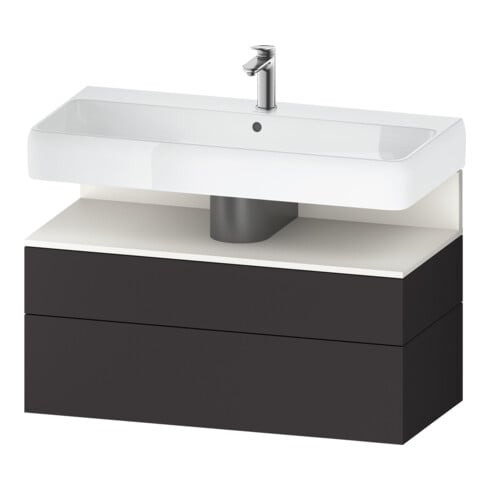 Duravit Waschtischunterschrank Qatego 99x47x59cm, w m/Gr m, 1 Kast, 1 Ausz.