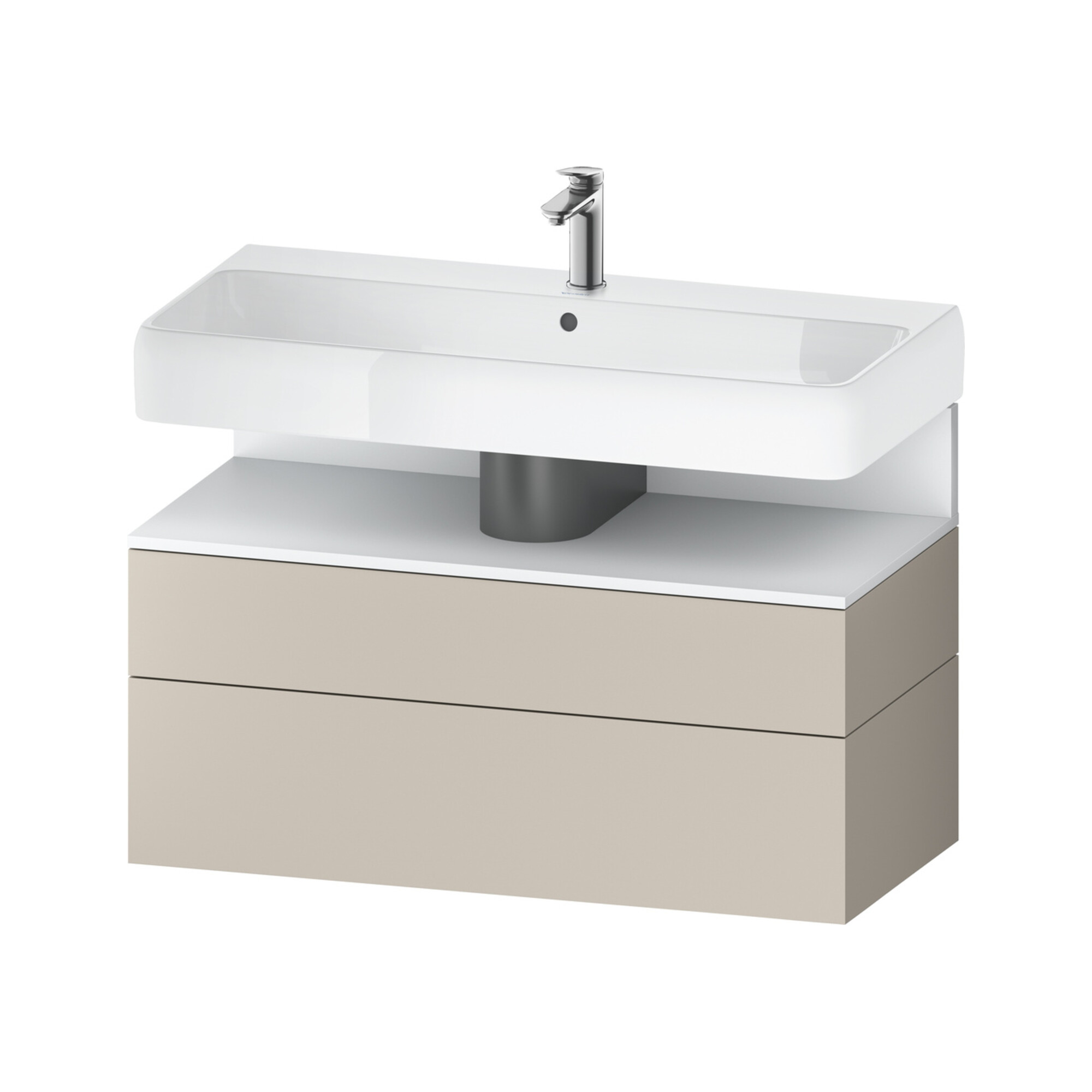 Duravit Waschtischunterschrank Qatego 99x47x59cm, w m/ta m, 1 Kast, m Nischenb