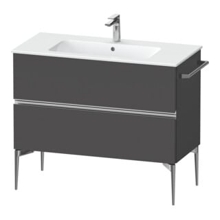 Duravit Waschtischunterschrank wandhängend Sivida 101x59,1x47,7cm, 2 Schub., gra m, G chr