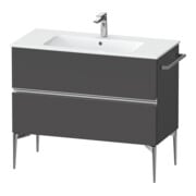 Duravit Waschtischunterschrank wandhängend Sivida 101x59,1x47,7cm, 2 Schub., gra m, G chr-1