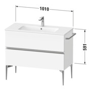 Duravit Waschtischunterschrank wandhängend Sivida 101x59,1x47,7cm, 2 Schub., w g, Gr. chr-4