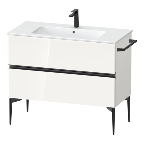 Duravit Waschtischunterschrank wandhängend Sivida 101x59,1x47,7cm, 2 Schub., w hgl, Gr. sw