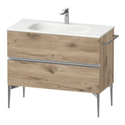 Duravit Waschtischunterschrank wandhängend Sivida 101x59,2x47,7cm, 2 Schub., E Marm, G chr-1