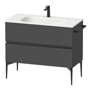 Duravit Waschtischunterschrank wandhängend Sivida 101x59,2x47,7cm, 2 Schub., gra m, Gr. sw