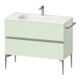 Duravit Waschtischunterschrank wandhängend Sivida 101x59,2x47,7cm, 2 Schub., grün m, G chr-1