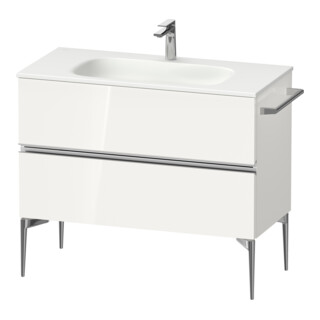 Duravit Waschtischunterschrank wandhängend Sivida 101x59,2x47,7cm, 2 Schub., w g, Gr. chr