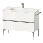 Duravit Waschtischunterschrank wandhängend Sivida 101x59,2x47,7cm, 2 Schub., w g, Gr. chr