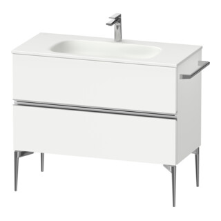 Duravit Waschtischunterschrank wandhängend Sivida 101x59,2x47,7cm, 2 Schub., w ma, Gr. chr