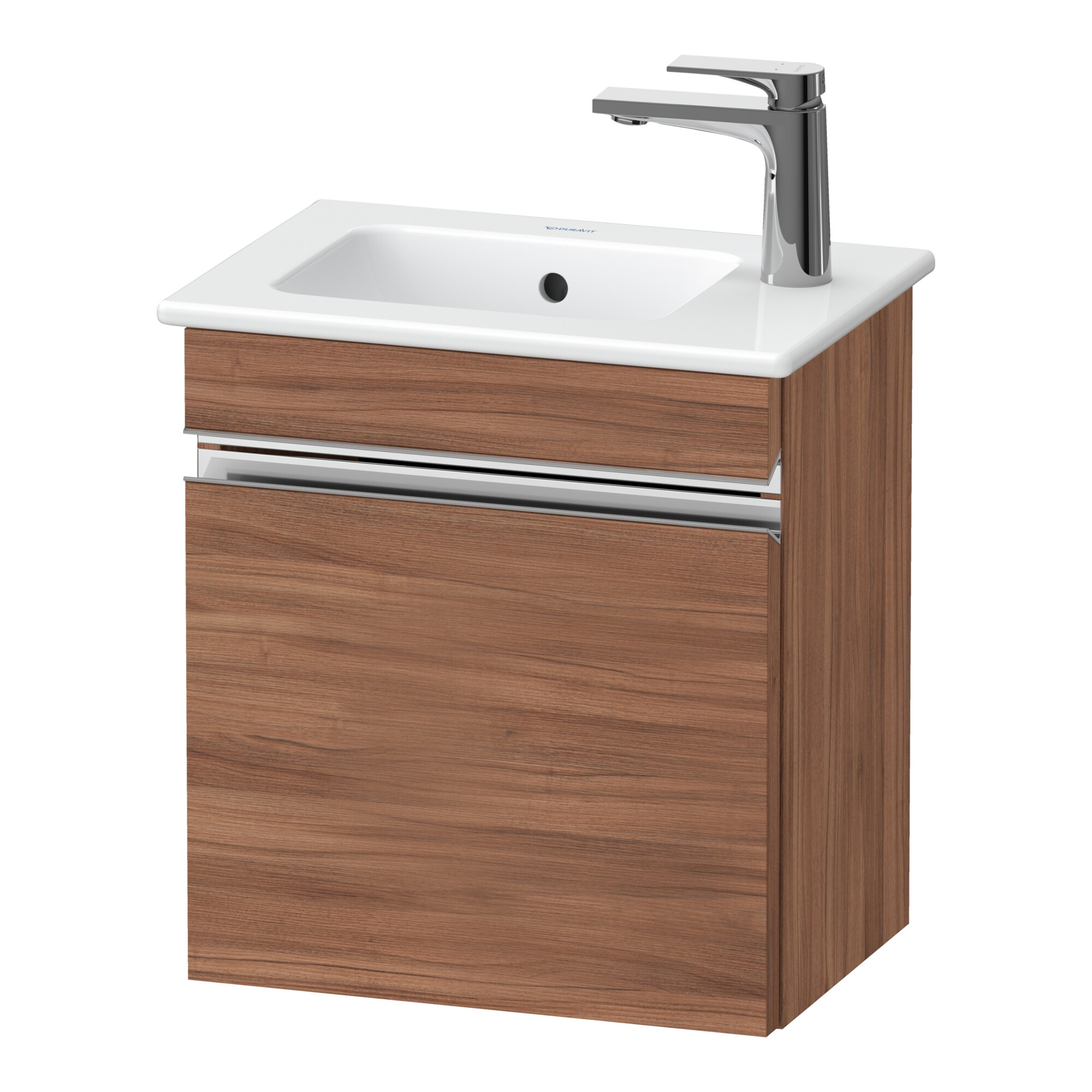 Duravit Waschtischunterschrank wandhängend Sivida 40x44,3x28,7cm, T, L, Nussb Nat, Gr. chr